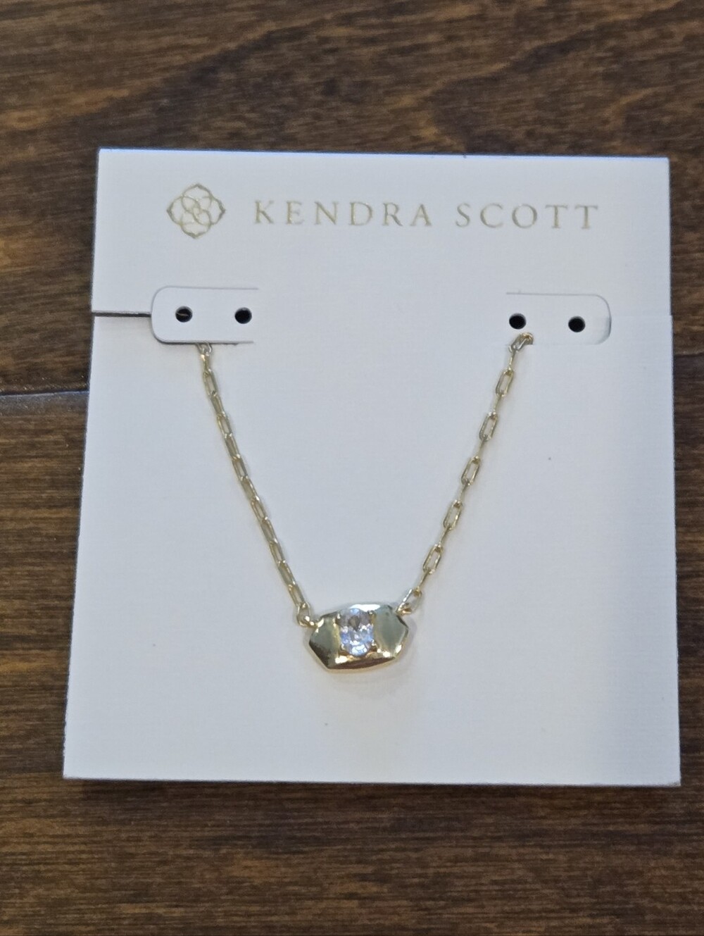 NWT Kendra Scott Bria Short Pendant Necklace Gold